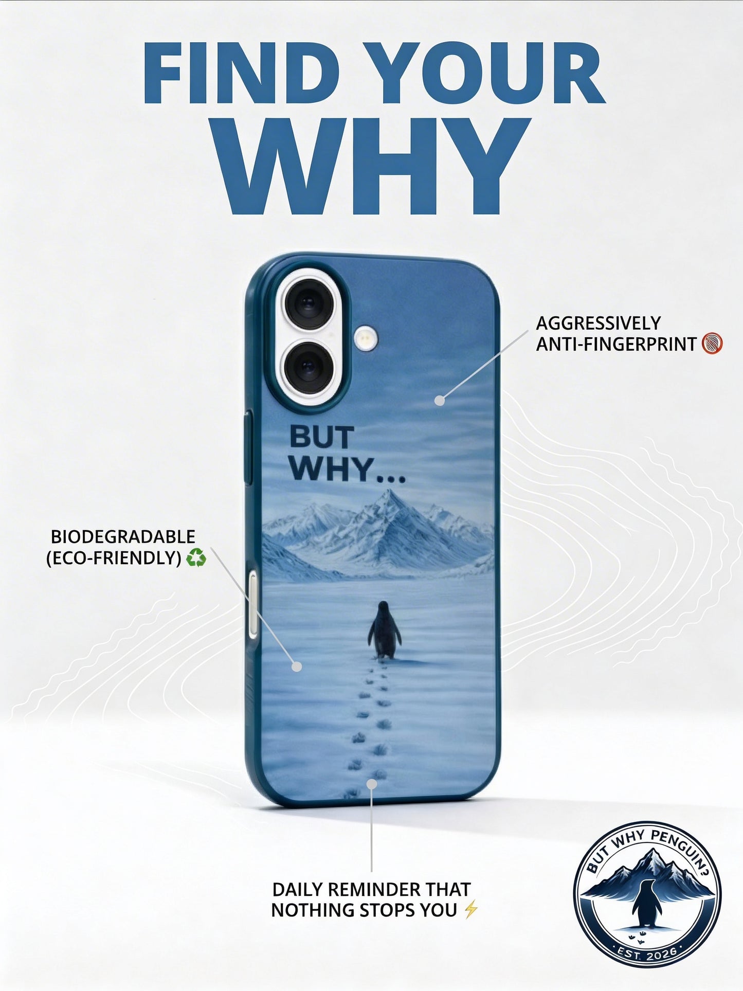 But Why Penguin? Iphone case.